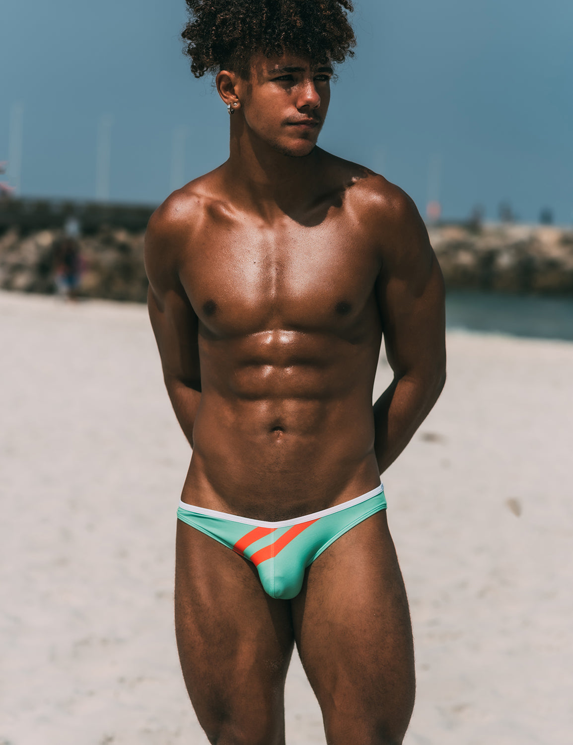 HOOFESAN Men's Underwear Micro Modal Bikini Briefs Low Rise Half Back  Coverage S