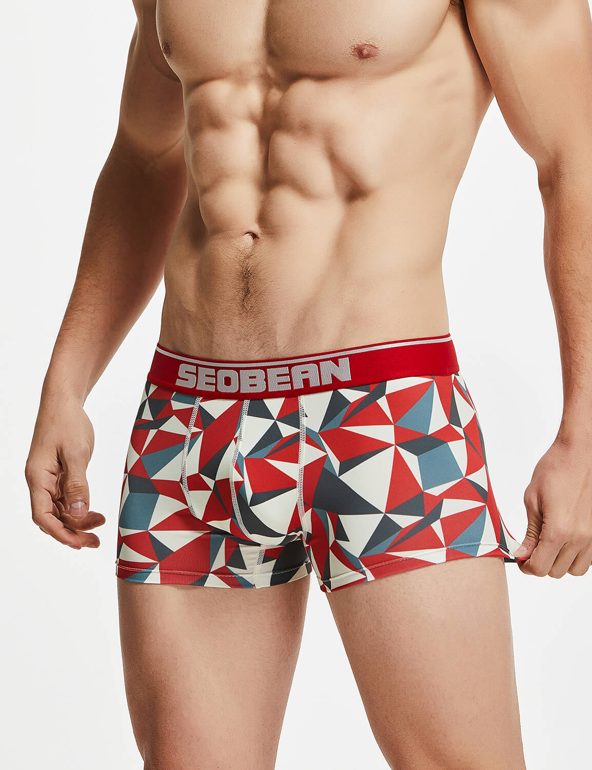 SEOBEAN Mens Low Rise Sexy Color Block Trunks Boxer Briefs 10209 – SEOBEAN®