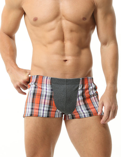 Hybrid Tartan Check Trunks 250506