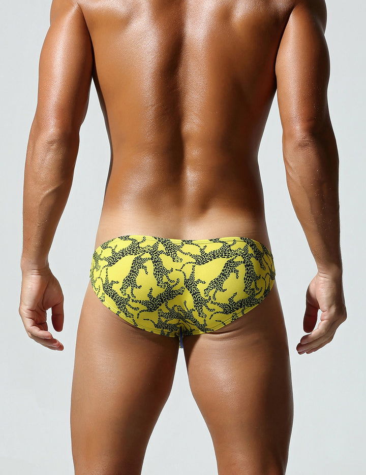Leopard Print Low Rise Bikini Briefs 260103