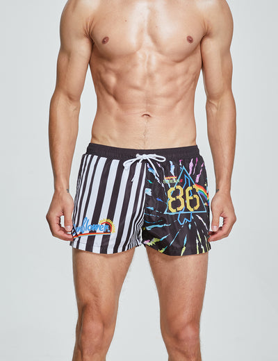 Swim Shorts 241301 with Quick-Dry in Black
