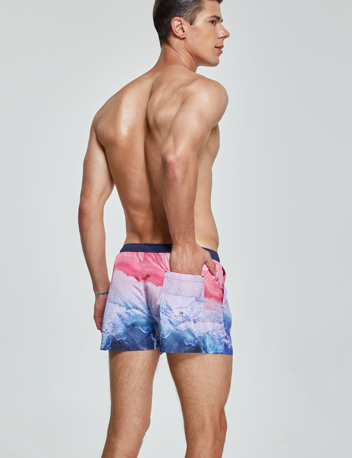 Swim Shorts 241301 with Quick-Dry in Pink