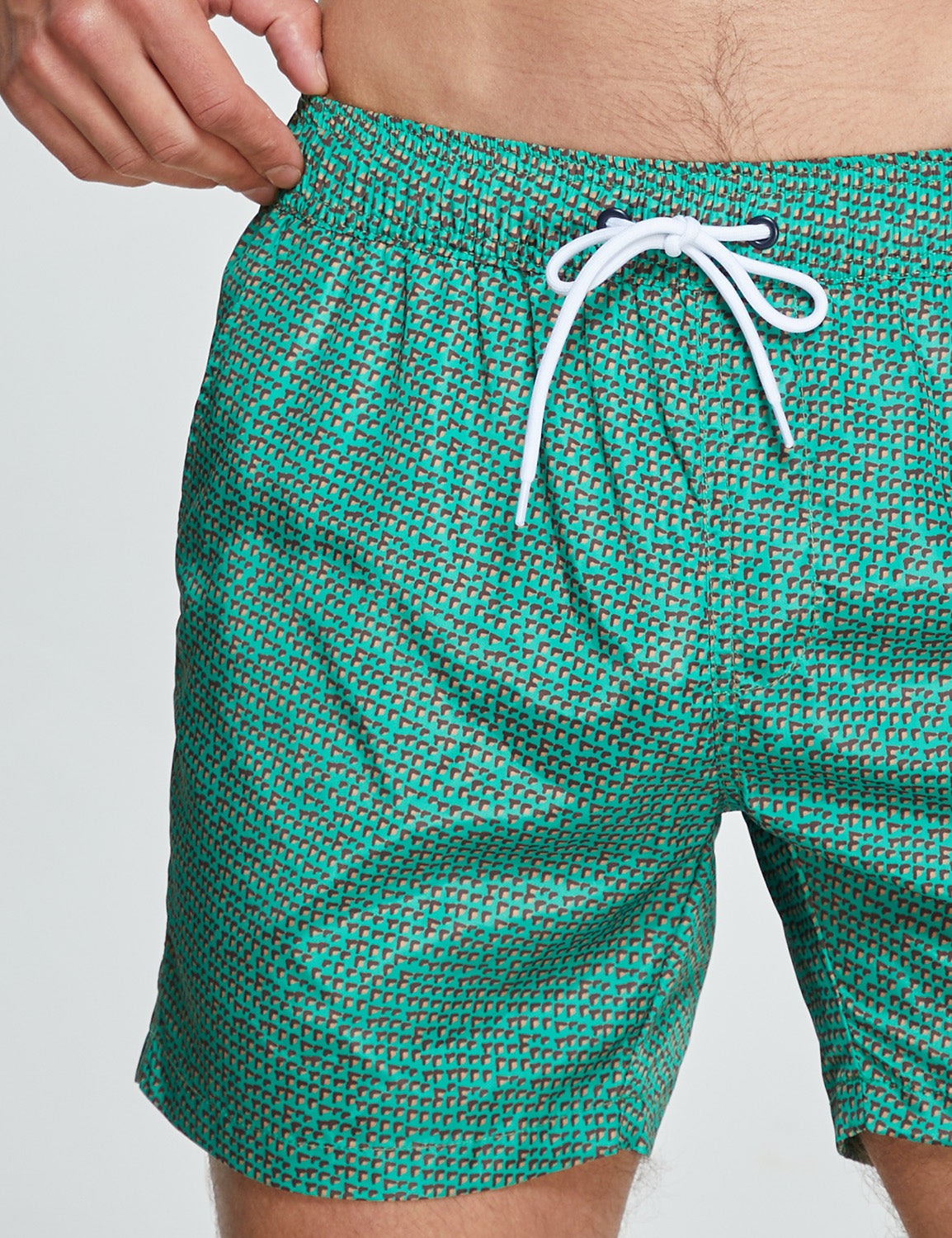 Swim Shorts 231302 with Quick-Dry in Green