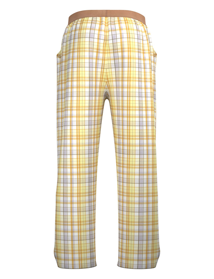 Classic Plaid Cotton Lounge Pants 260505