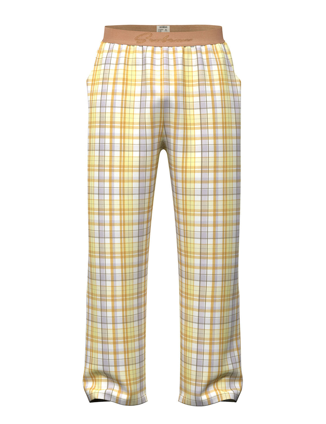 Classic Plaid Cotton Lounge Pants 260505