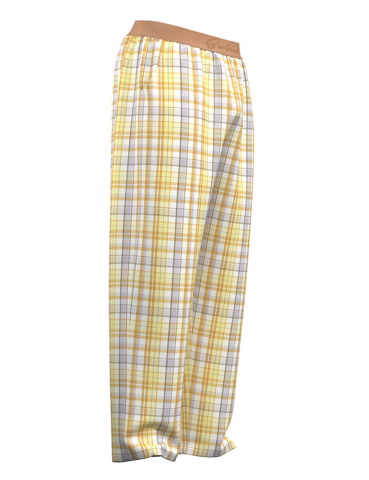Classic Plaid Cotton Lounge Pants 260505