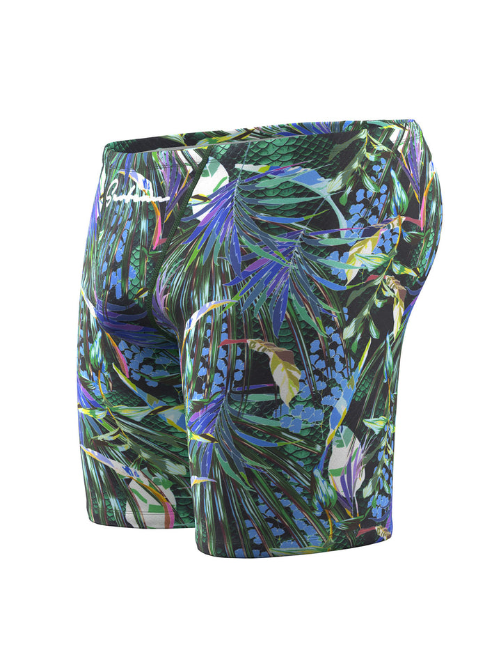 Tropical Jungle Long Leg Swim Trunk 260801