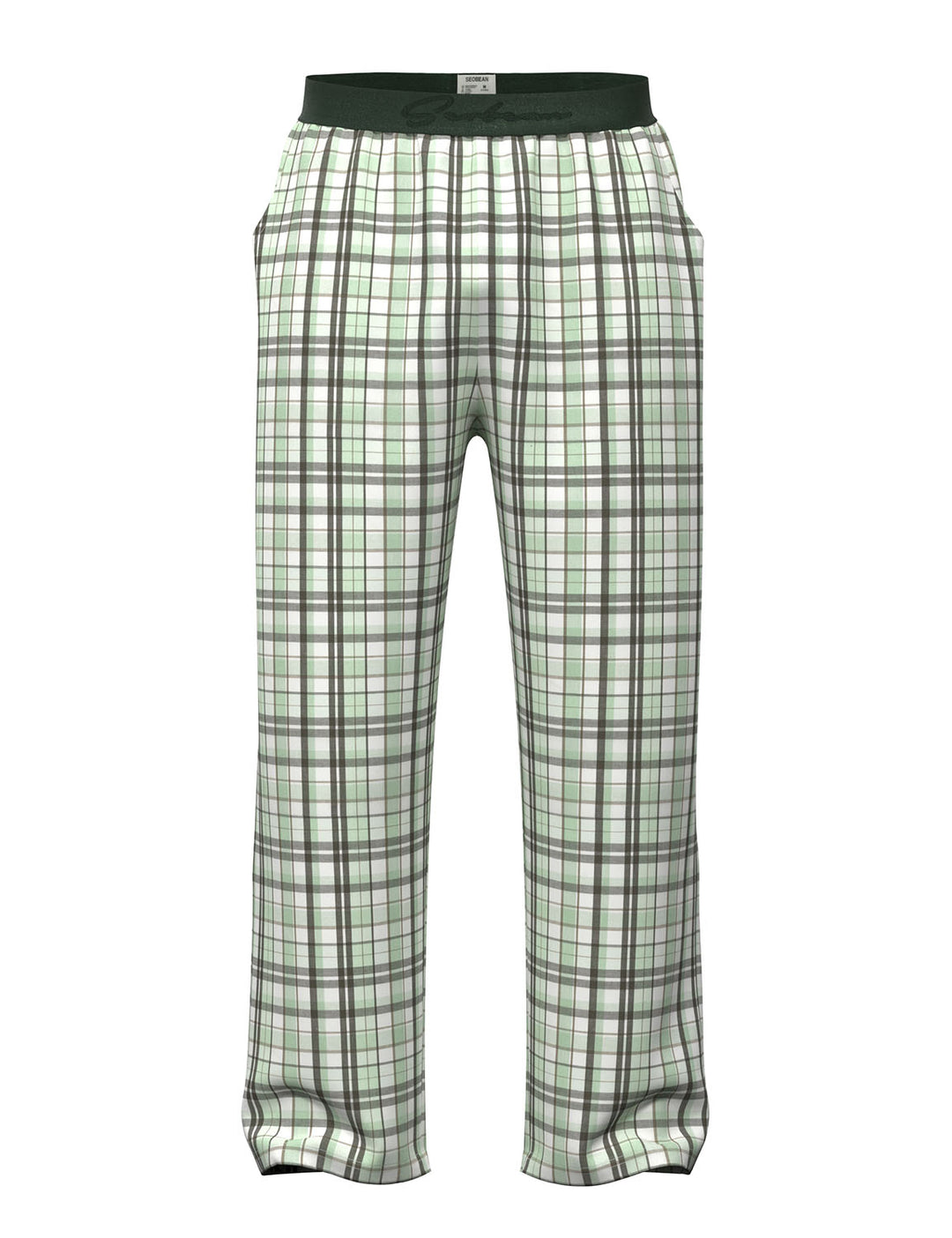Classic Plaid Cotton Lounge Pants 260505