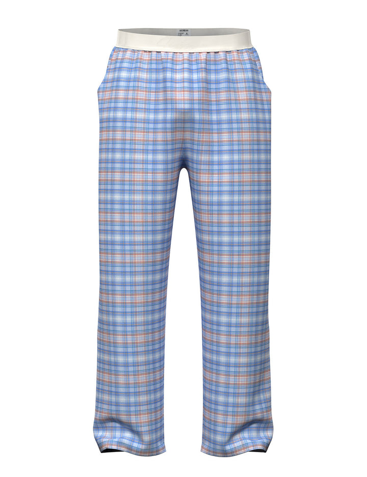 Classic Plaid Cotton Lounge Pants 260505