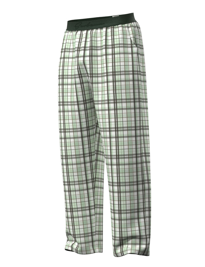 Classic Plaid Cotton Lounge Pants 260505