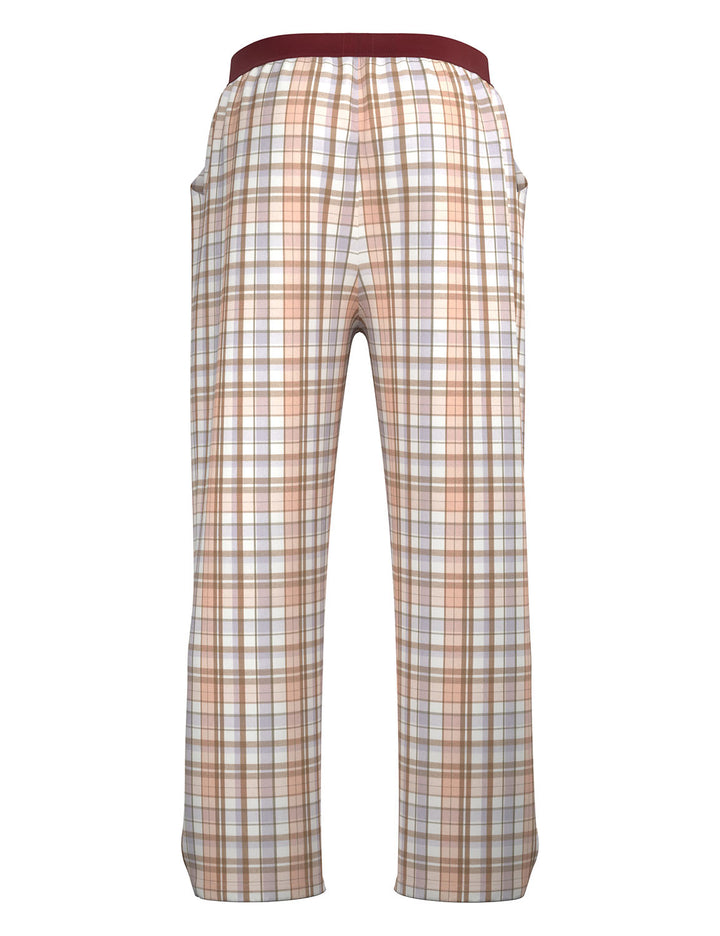 Classic Plaid Cotton Lounge Pants 260505