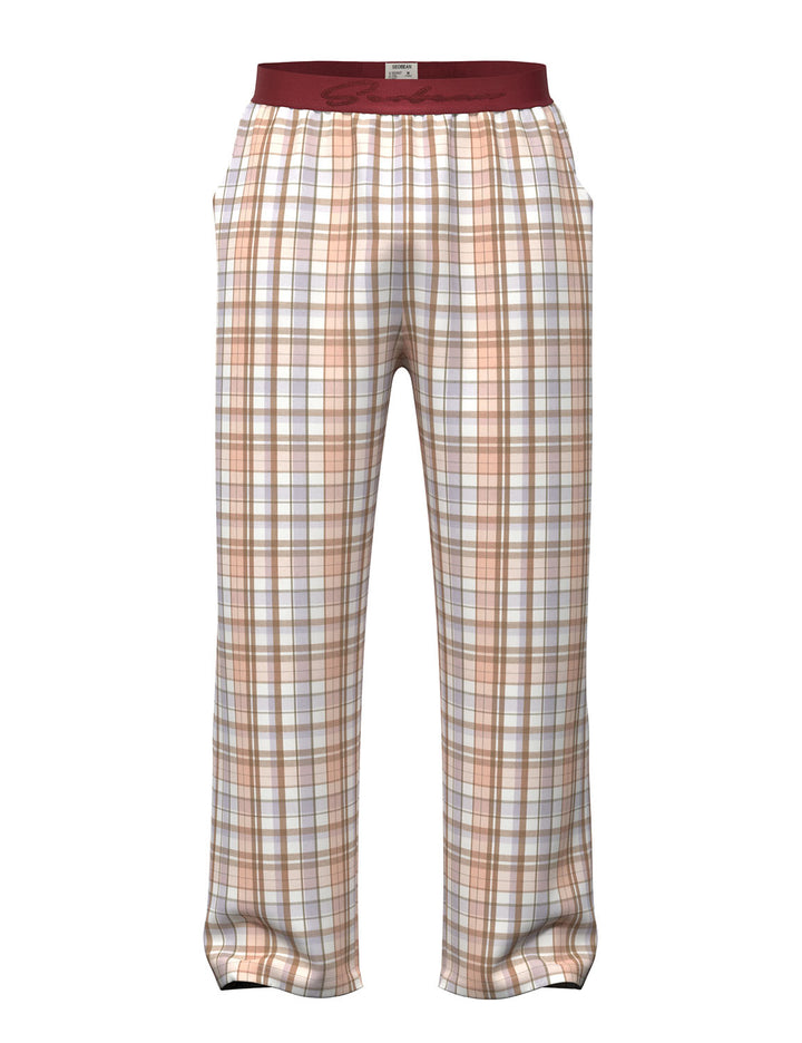 Classic Plaid Cotton Lounge Pants 260505