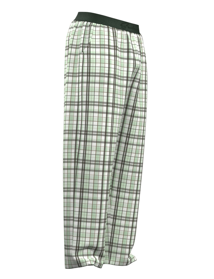 Classic Plaid Cotton Lounge Pants 260505
