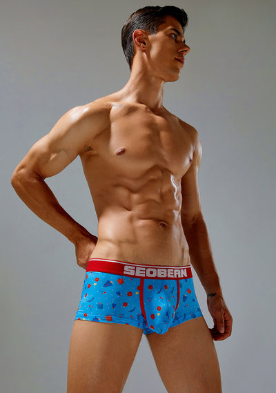 Holiday Boxer Brief 230210 in Azure