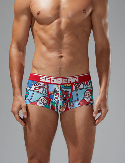 Christmas Boxer Brief 250207 Aqua