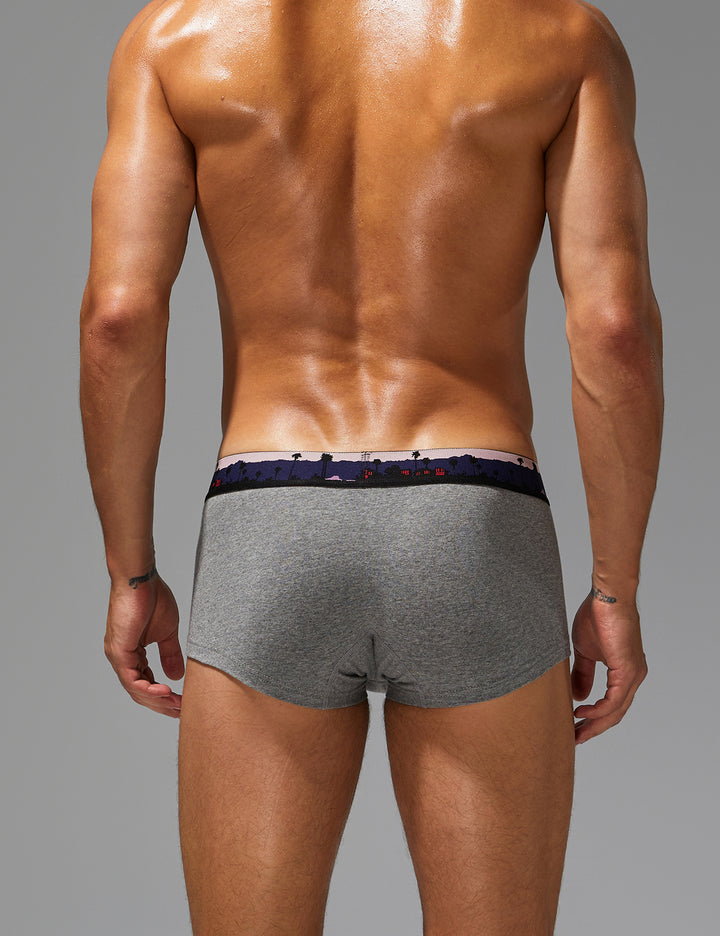Landscape Print Waistband Boxer Briefs 260202