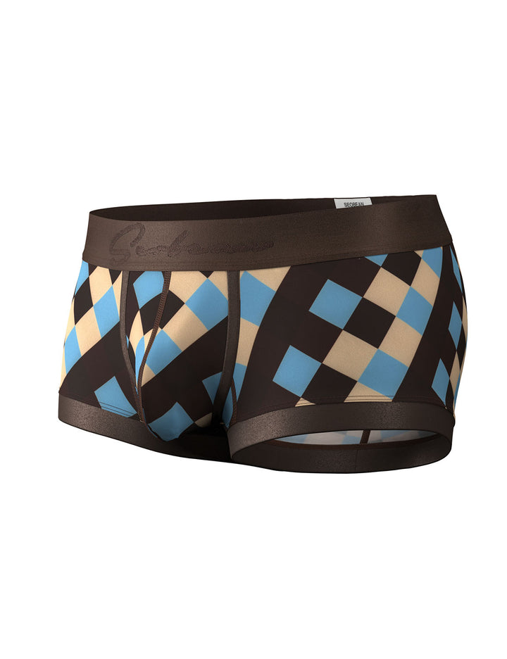 Retro Harlequin Print Boxer Briefs 260208