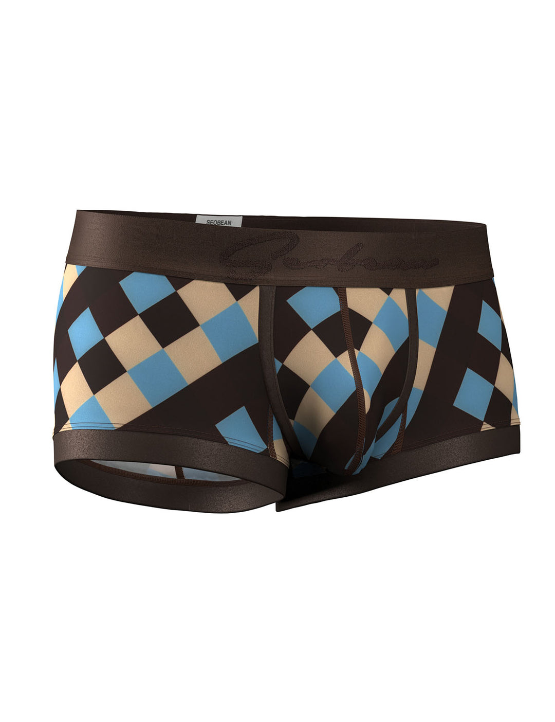 Retro Harlequin Print Boxer Briefs 260208