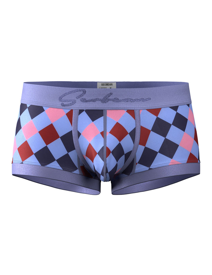 Retro Harlequin Print Boxer Briefs 260208