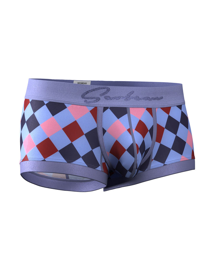 Retro Harlequin Print Boxer Briefs 260208