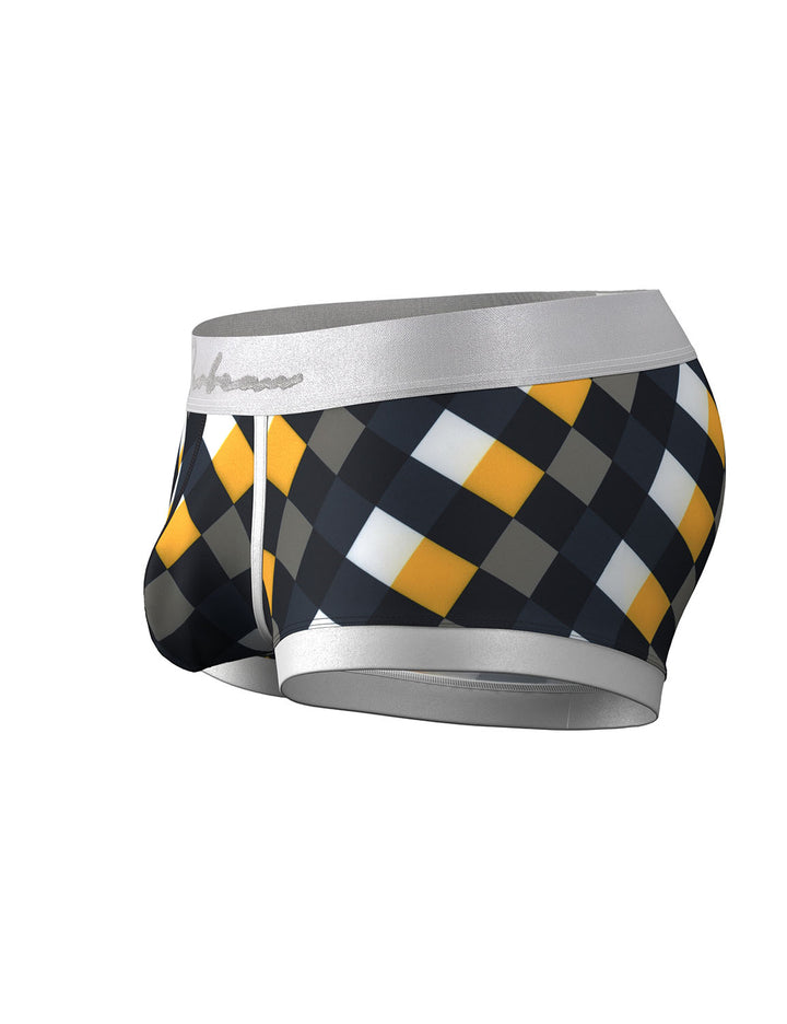 Retro Harlequin Print Boxer Briefs 260208