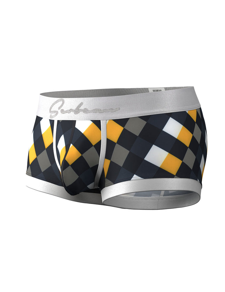 Retro Harlequin Print Boxer Briefs 260208