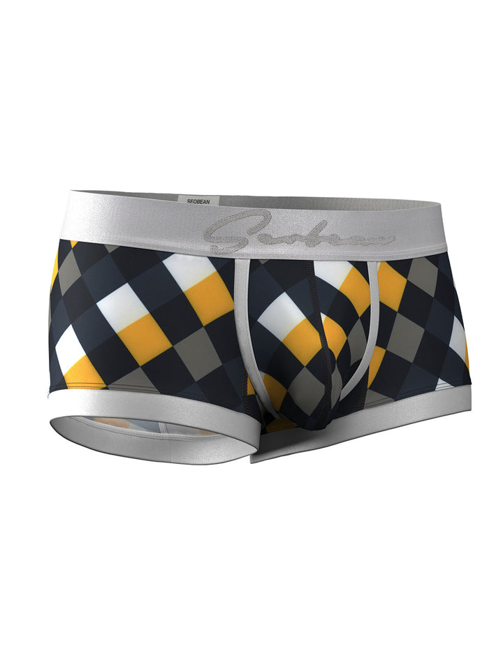 Retro Harlequin Print Boxer Briefs 260208