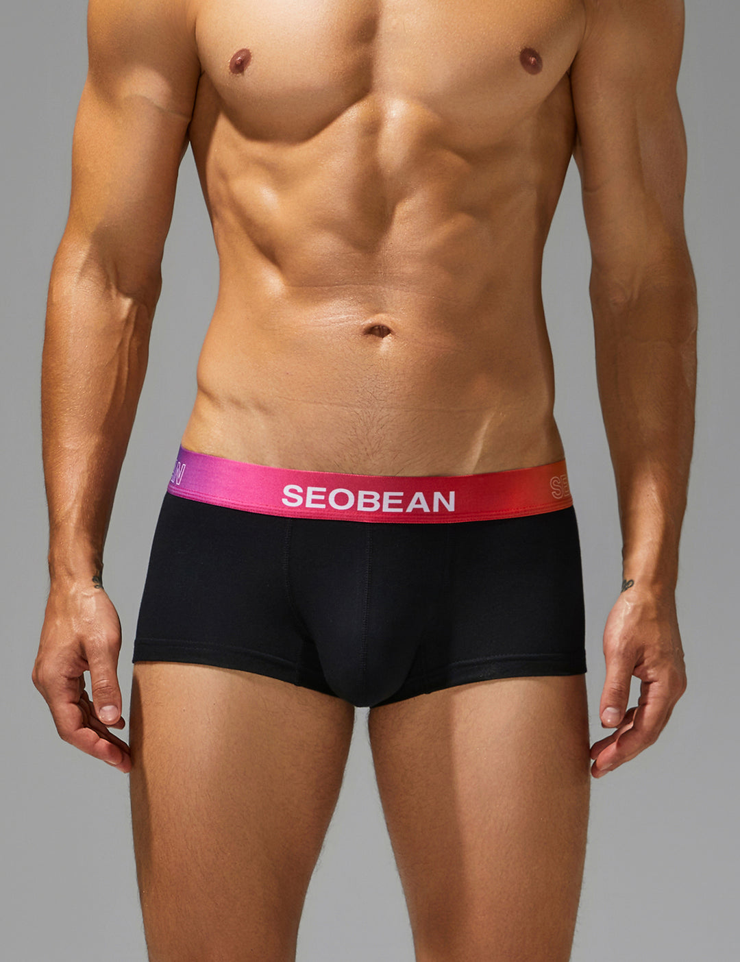 Color Pop Cotton Boxer Briefs – Gradient Waistband 260207