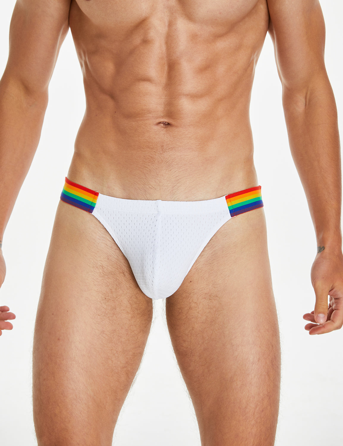 SEOBEAN Mens Sexy Low Rise Rainbow Mesh Brief Underwear 240103 – SEOBEAN®
