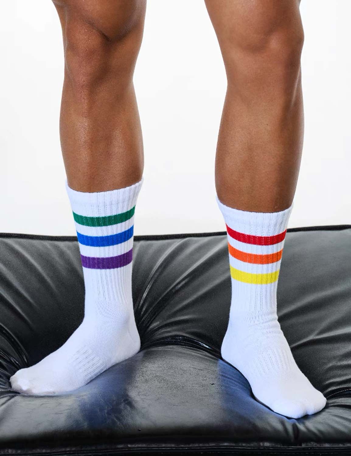 Rainbow Sport Crew Socks SINGLE-PACK