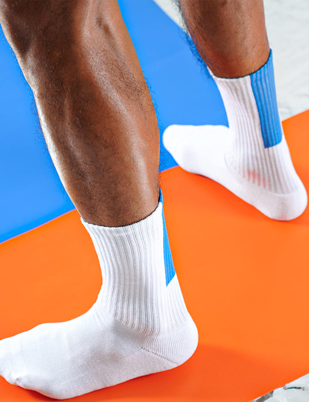 Blue Block Sport Crew Socks SINGLE-PACK