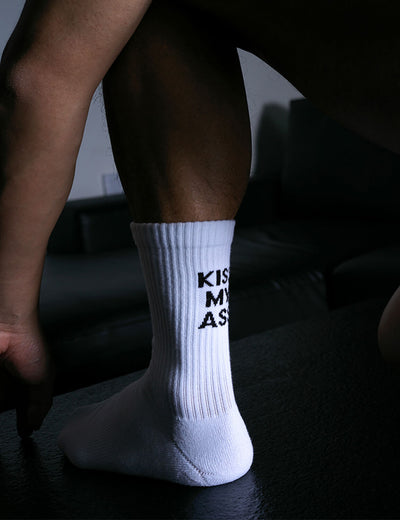 Kiss My Ass Crew Socks SINGLE-PACK