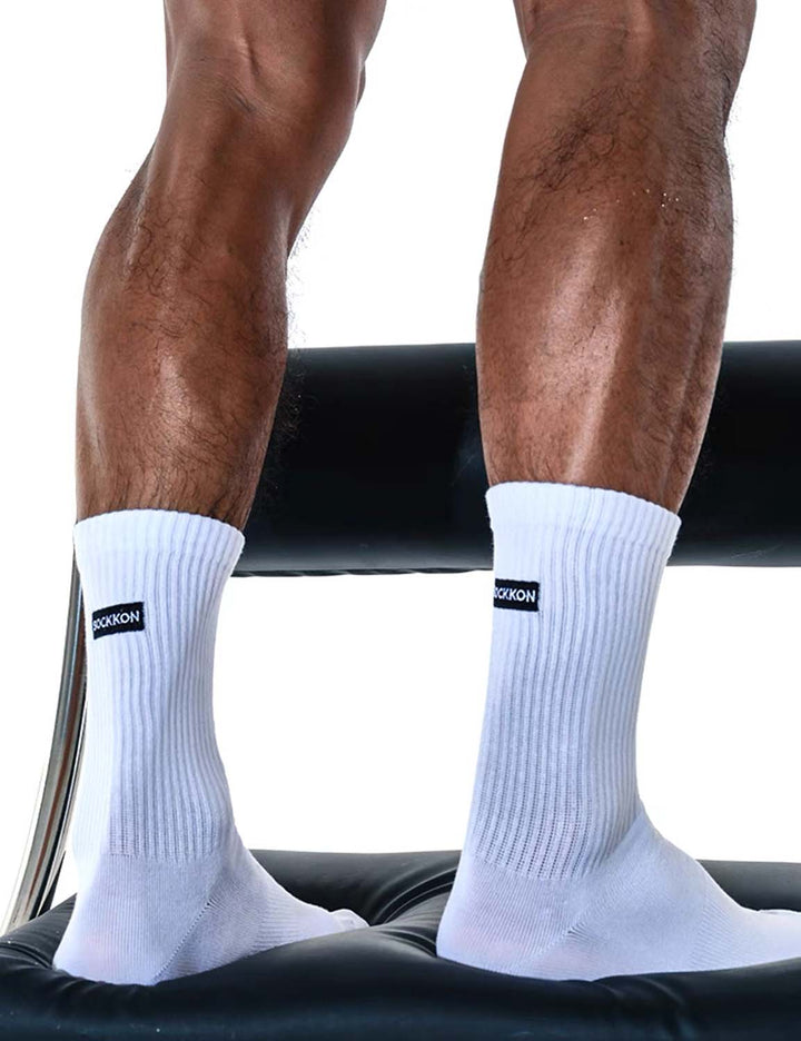 SOCKKON Logo Thin Crew Socks