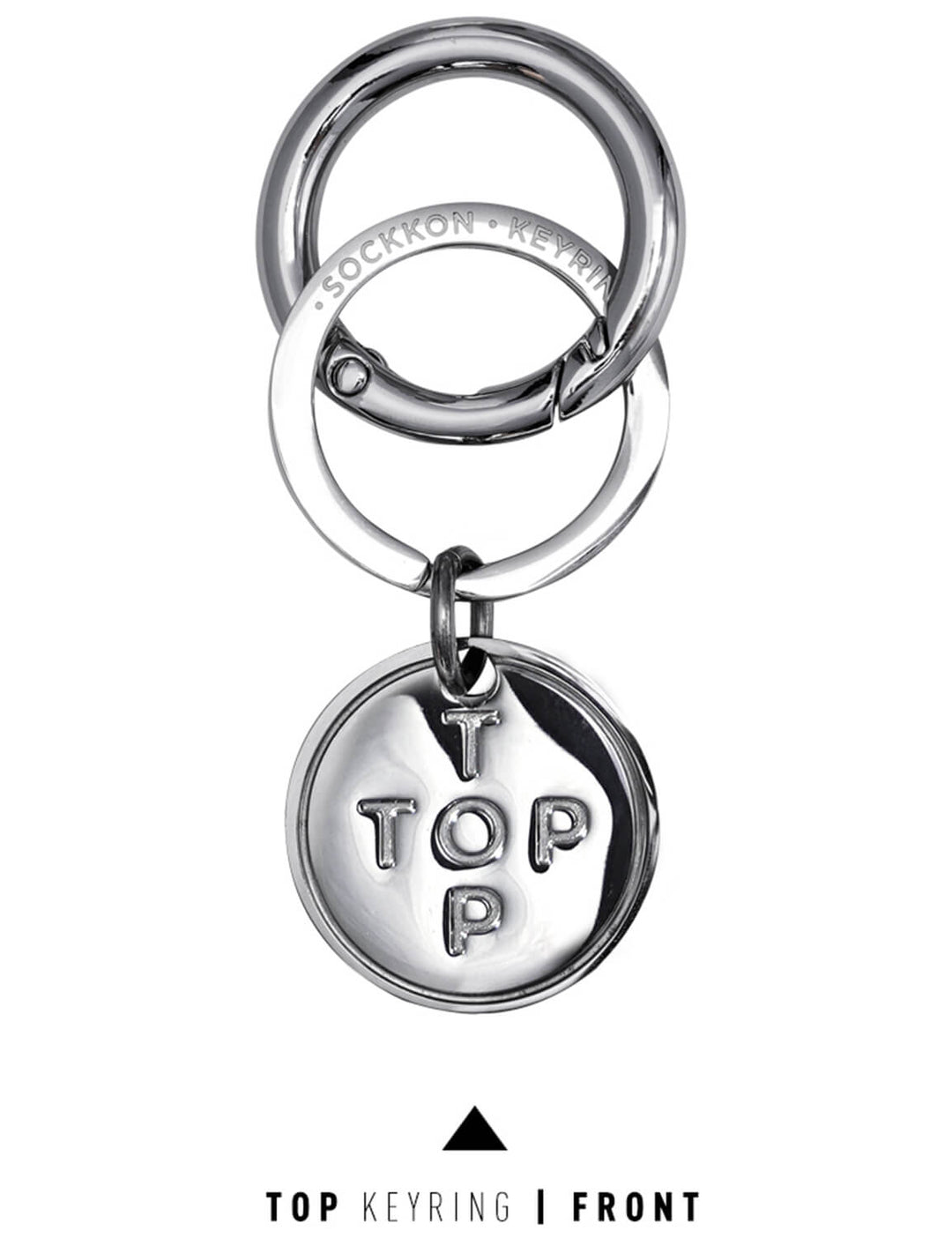 Top or Btm Steel Key Ring