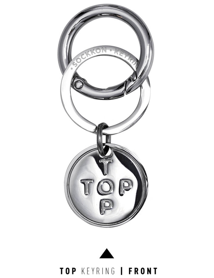 Top or Btm Steel Key Ring