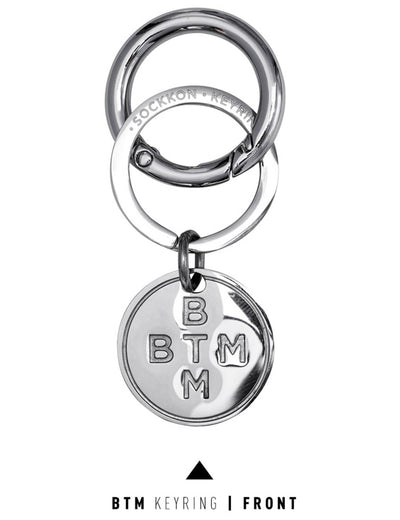 Top or Btm Steel Key Ring