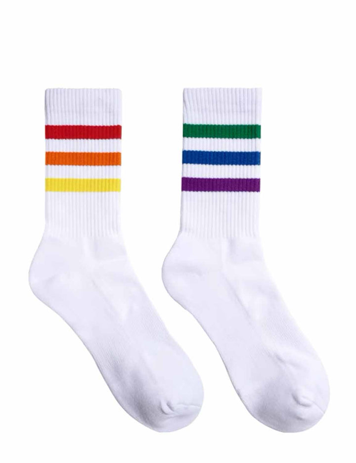 Rainbow Sport Crew Socks SINGLE-PACK