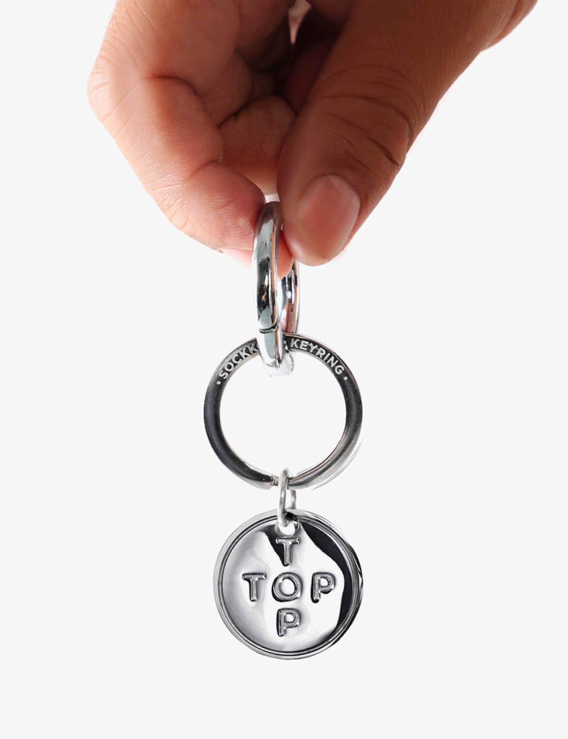 Top or Btm Steel Key Ring