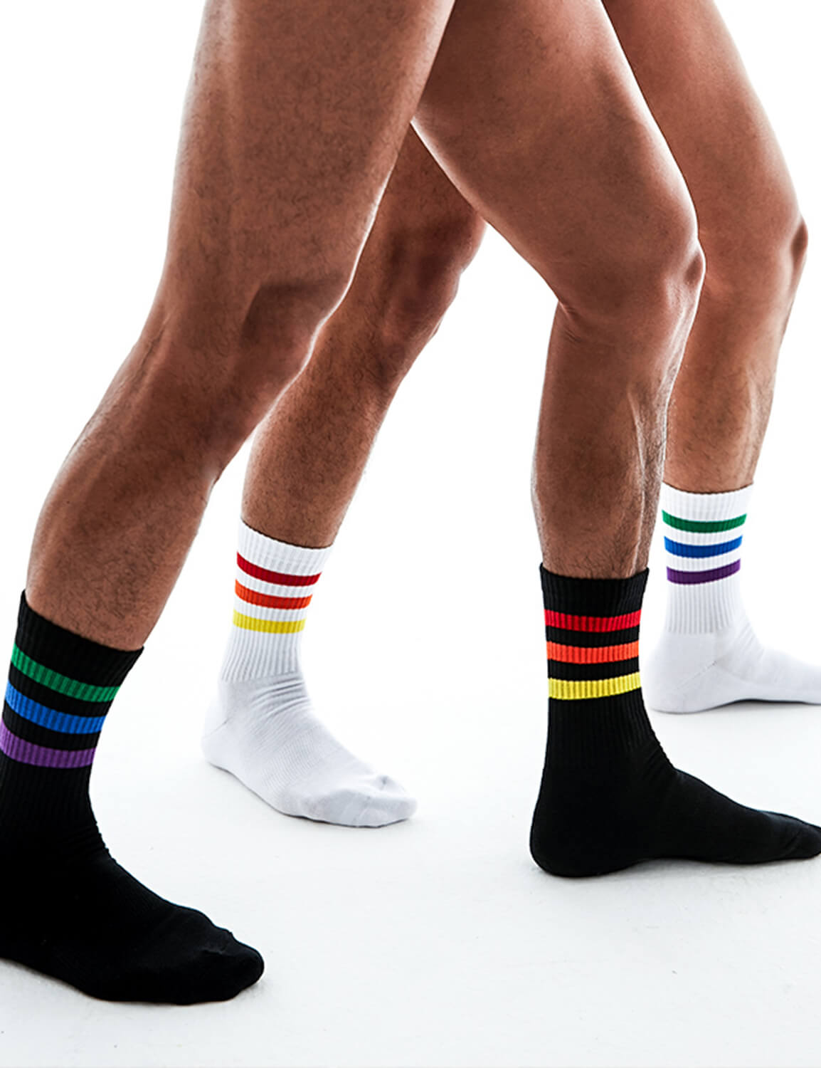 Rainbow Sport Crew Socks SINGLE-PACK
