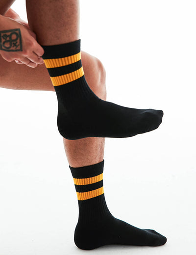 Double Stripe Crew Socks SINGLE-PACK