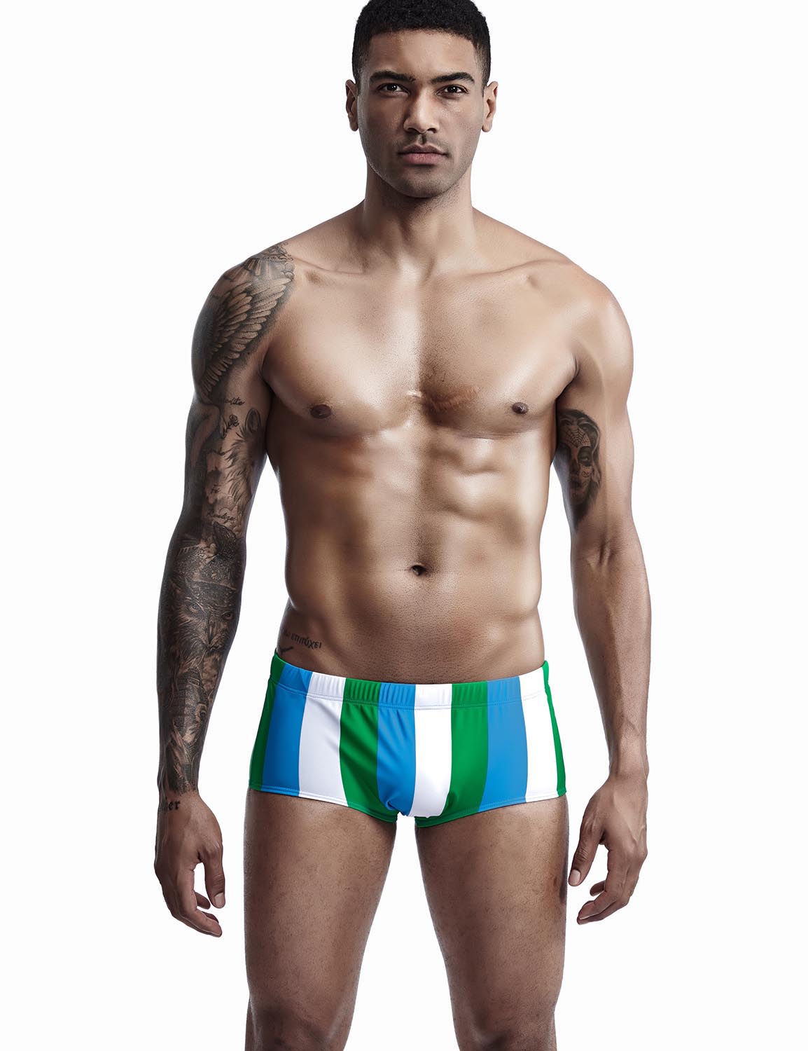 Low Rise Boxer Brief Stripe Swimwear 90807