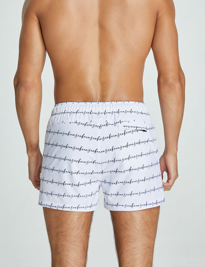 Training Sport Shorts 11301 with Quick-Dry in White