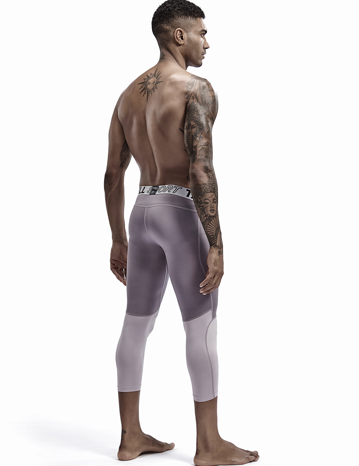 Compressive-Fit Training Tights Quick Dry(3/4 Length) 9604