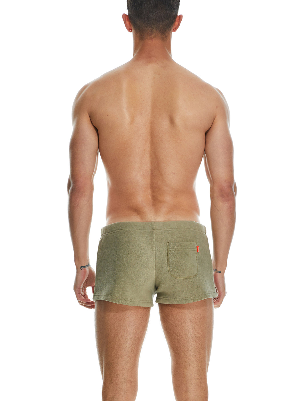 Solid Polar Fleece Shorts 230501