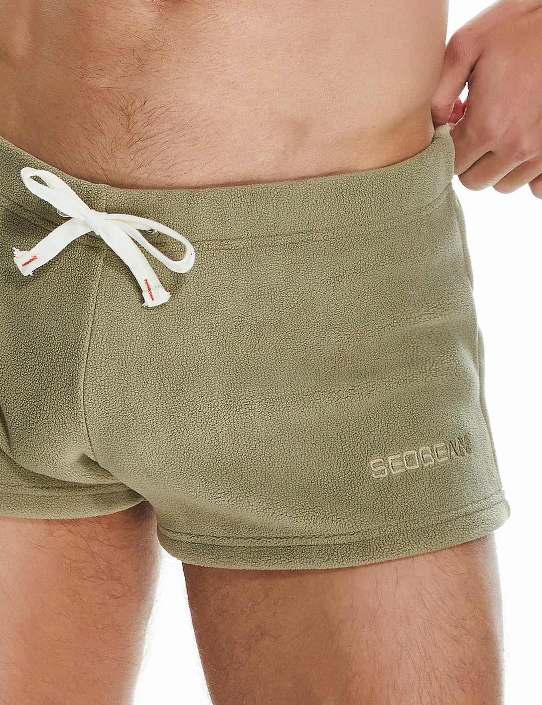 Solid Polar Fleece Shorts 230501