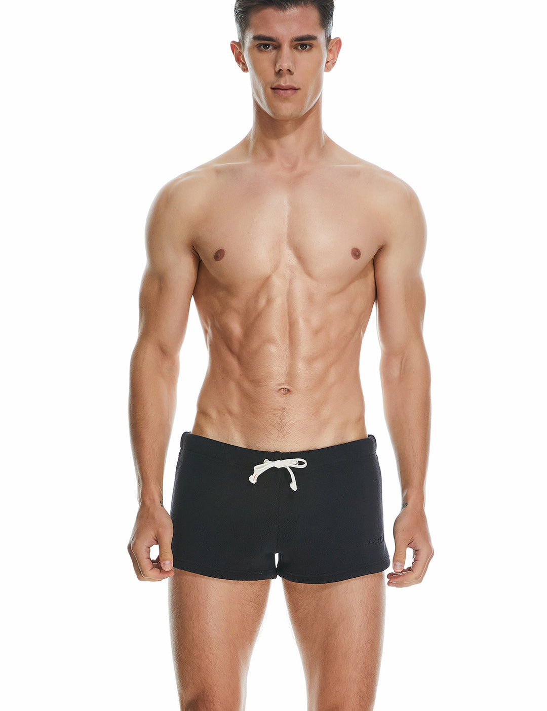 Solid Polar Fleece Shorts 230501
