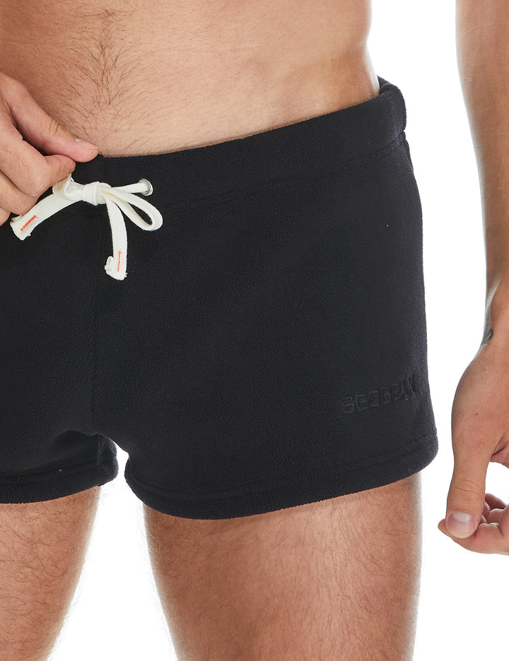 Solid Polar Fleece Shorts 230501