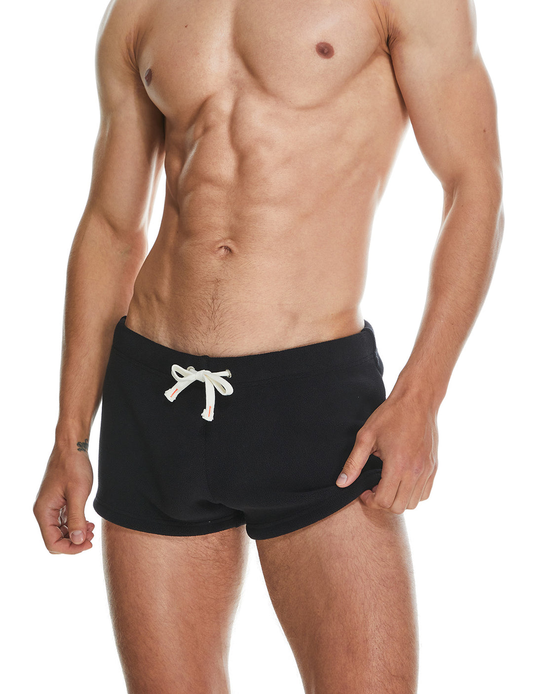 Solid Polar Fleece Shorts 230501