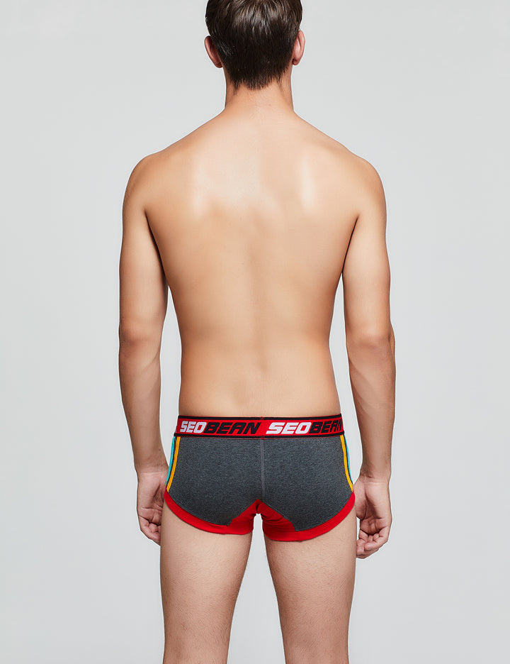 Lightning &amp; Line Pattern Boxer Brief 00206