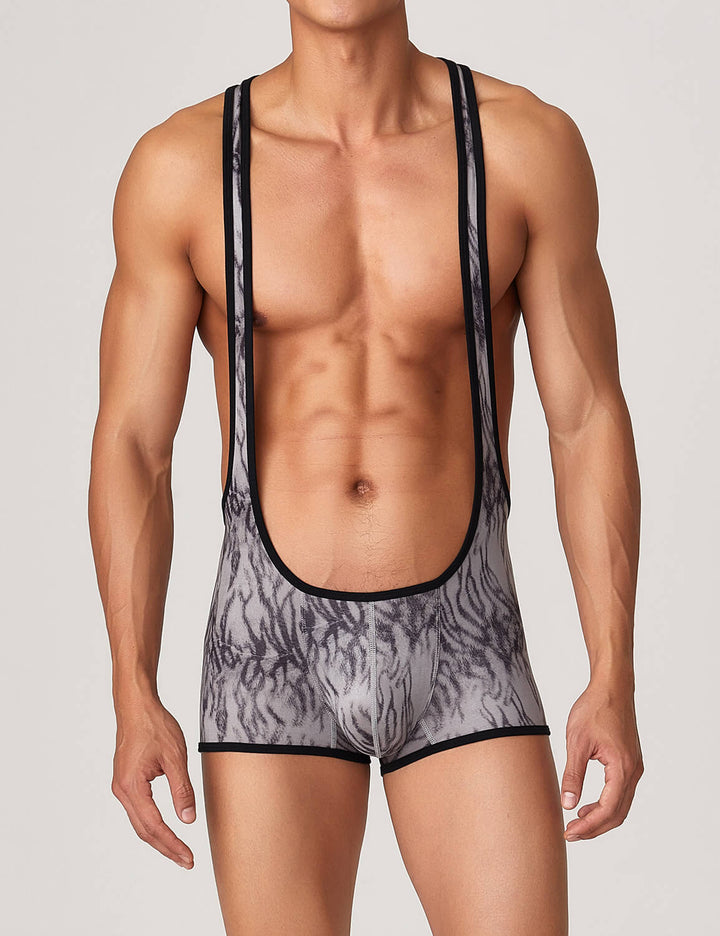 Wild Instinct Deep-Cut Singlet Bodysuit 22701